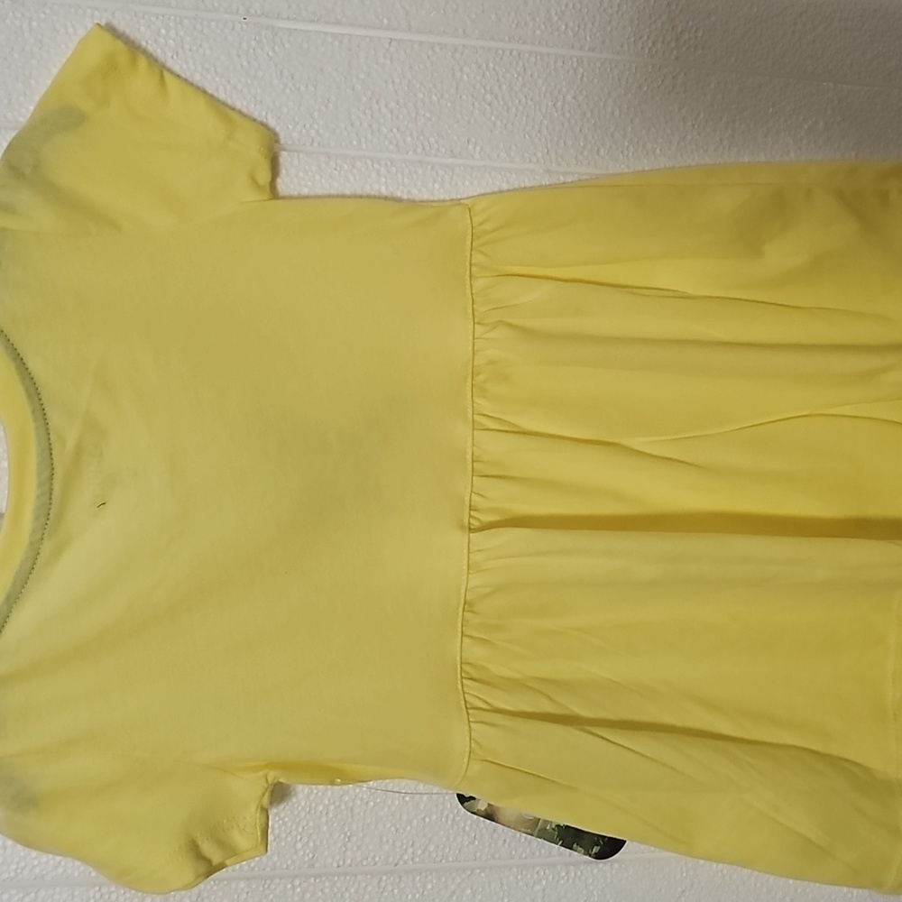 Nwt Kids Yellow Smurfs Graphic Dress - Picture 4 of 4